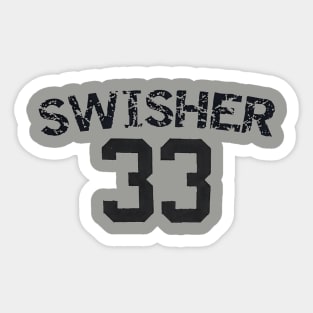 Nick Swisher #33 Design Sticker